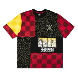 One Piece Patchwork Red