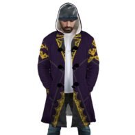 Diluc Genshin Hooded Cloak Coat - Image 2