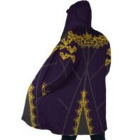 Diluc Genshin Hooded Cloak Coat - Image 4