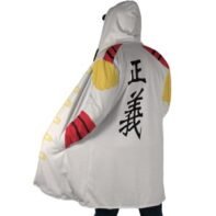 Navy Admiral Hooded Cloak Coat - Image 4