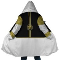 White Ranger Hooded Cloak Coat