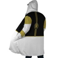 White Ranger Hooded Cloak Coat - Image 4